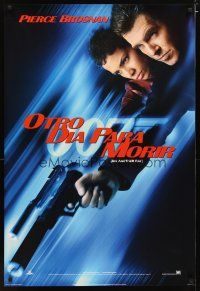 5f249 DIE ANOTHER DAY Spanish/U.S. style B teaser DS 1sh '02 Pierce Brosnan as 007 & Halle Berry as Jinx!