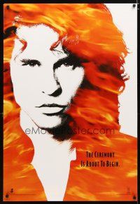 5f259 DOORS teaser DS 1sh '90 cool image of Val Kilmer as Jim Morrison, directed by Oliver Stone!