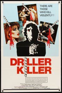 5f265 DRILLER KILLER 1sh '79 Abel Ferrara, he kills violently with an electric drill!
