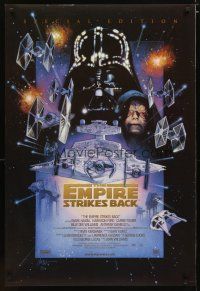5f275 EMPIRE STRIKES BACK style C int'l DS 1sh R97 Lucas classic sci-fi epic, great art by Drew!