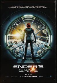 5f277 ENDER'S GAME teaser DS 1sh '13 Harrison Ford, Asa Butterfield in the title role!