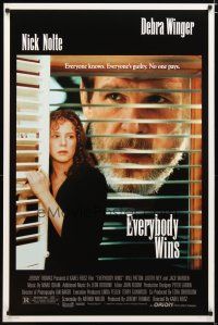 5f281 EVERYBODY WINS 1sh '90 Debra Winger & Nick Nolte, everyone's guilty & no one pays!
