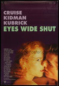 5f285 EYES WIDE SHUT 1sh '99 Stanley Kubrick, c/u of Tom Cruise & Nicole Kidman!