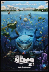 5f299 FINDING NEMO advance DS 1sh R12 best Disney & Pixar animated fish movie!