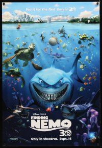 5f298 FINDING NEMO advance DS 1sh R12 best Disney & Pixar animated fish movie!