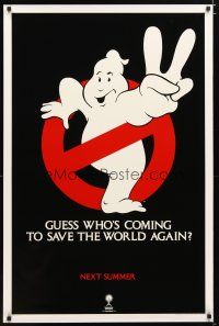 5f331 GHOSTBUSTERS 2 teaser 1sh '89 Ivan Reitman, guess who's coming to save the world again!