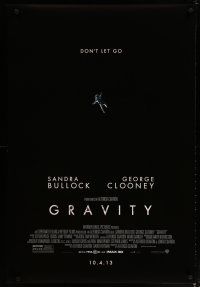 5f346 GRAVITY 10.4.13 style advance DS 1sh '13 Sandra Bullock, George Clooney, adrift in space!
