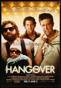 5f359 HANGOVER advance DS 1sh '09 Bradley Cooper, Ed Helms, Zach Galifianakis!
