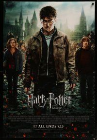 5f363 HARRY POTTER & THE DEATHLY HALLOWS: PART 2 advance DS 1sh '11 Radcliffe, Grint & Watson!