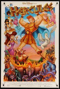 5f373 HERCULES DS 1sh '97 Walt Disney Ancient Greece fantasy cartoon, cool cast image!