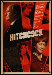 5f378 HITCHCOCK DS 1sh '12 Anthony Hopkins in title role, Helen Mirren, Scarlett Johansson!