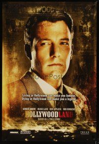 5f385 HOLLYWOODLAND teaser DS 1sh '06 cool stylized image of Ben Affleck as George Reeves!