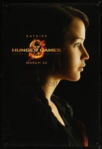 5f393 HUNGER GAMES teaser DS 1sh '12 cool image of Jennifer Lawrence as Katniss!