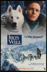 5f419 IRON WILL video poster '94 Disney, Astin, Spacey, true story of dog sledding in the 1910s!