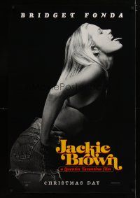 5f425 JACKIE BROWN teaser 1sh '97 Quentin Tarantino, image of sexy Bridget Fonda!