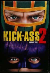 5f443 KICK-ASS 2 teaser DS 1sh '13 Aaron Taylor-Johnson, Chloe Grace Moretz, action heros!