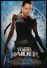 5f461 LARA CROFT TOMB RAIDER advance 1sh '01 sexy Angelina Jolie, from popular video game!