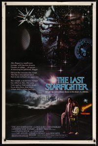5f465 LAST STARFIGHTER 1sh '84 Catherine Mary Stewart & Lance Guest as video game expert pilot!