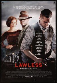 5f469 LAWLESS advance DS 1sh '12 cool image of Shia LaBeouf, Tom Hardy, Jessica Chastain!