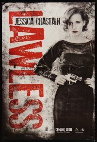 5f472 LAWLESS teaser DS 1sh '12 cool image of sexy Jessica Chastain w/gun!