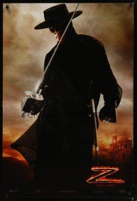5f474 LEGEND OF ZORRO teaser DS 1sh '05 great image of Antonio Banderas in the title role!