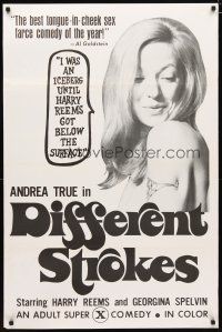 5f591 OVER SEXPOSURE 1sh '70s close-up of Andrea True, x-rated comedy!