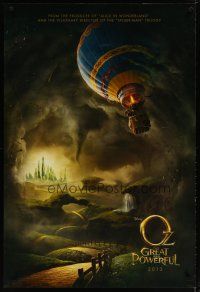 5f592 OZ: THE GREAT AND POWERFUL teaser DS 1sh '13 Sam Raimi directed, Disney, hot air balloon art!