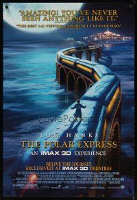 5f613 POLAR EXPRESS DS 1sh R05 Tom Hanks, Robert Zemeckis directed, cool fantasy image!