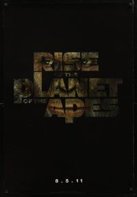 5f656 RISE OF THE PLANET OF THE APES style A teaser DS 1sh '11 prequel to the 1968 sci-fi classic!