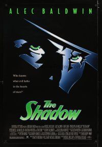 5f685 SHADOW 1sh '94 Alec Baldwin knows what evil lurks in the hearts of men!