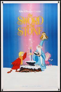 5f740 SWORD IN THE STONE int'l 1sh R80s Disney's story of young King Arthur & Merlin the Wizard!