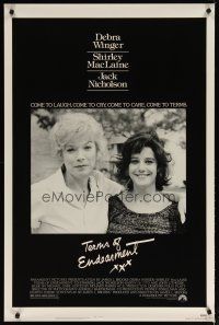 5f746 TERMS OF ENDEARMENT 1sh '83 great close up of Shirley MacLaine & Debra Winger!