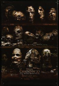 5f748 TEXAS CHAINSAW 3D teaser DS 1sh '13 Alexandra Daddario, Dan Yeager, evil wears many faces!