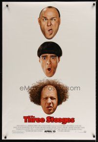 5f759 THREE STOOGES style B advance DS 1sh '12 Farrelly Bros, Hayes, Sasso, Chris Diamantopoulos!