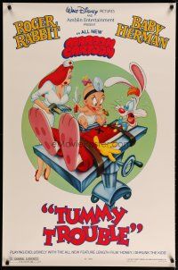 5f776 TUMMY TROUBLE DS 1sh '89 Roger Rabbit & sexy Jessica with doctor Baby Herman!