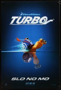 5f777 TURBO style A teaser DS 1sh '13 voice of Ryan Reynolds, cool art of racing snail!