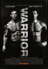 5f807 WARRIOR advance DS 1sh '11 Joel Edgerton, Tom Hardy, mixed martial arts action!