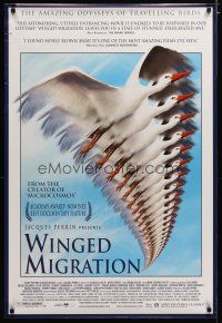 5f825 WINGED MIGRATION DS 1sh '01 Le peuple migrateur, cool flying geese image, nature documentary!