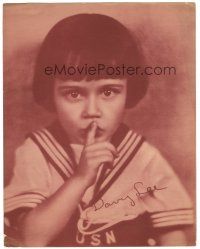 5g015 DAVEY LEE color 11x14 still '20s cute portrait in sailor suit with finger to his mouth!
