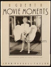 5g311 GREAT MOVIE MOMENTS English hardcover book '87 w/ 185 Photographs from the Kobal Collection!