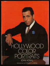 5g313 HOLLYWOOD COLOR PORTRAITS hardcover book + 18x23 poster '81 color images of the best stars!