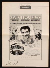 5g616 FRANKIE & JOHNNY pressbook '66 Elvis Presley turns the land of the blues red hot!