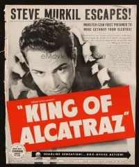 5g707 KING OF ALCATRAZ pressbook '38 Lloyd Nolan, Gail Patrick, mobster czar escapes prison!