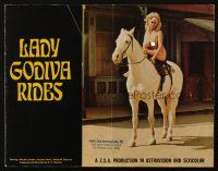 5g709 LADY GODIVA RIDES pressbook '69 sexy Marsha Jordan, love and lust on two continents!