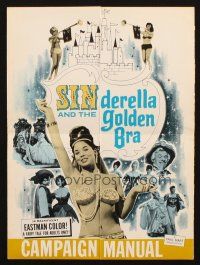 5g890 SINDERELLA & THE GOLDEN BRA pressbook '64 a version for those who think young and naughty!