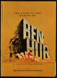5g354 BEN-HUR hardcover souvenir program book '60 Charlton Heston, William Wyler classic epic!