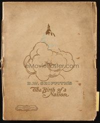 5g356 BIRTH OF A NATION souvenir program book '15 D.W. Griffith's tale of the Ku Klux Klan!