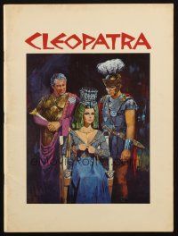 5g363 CLEOPATRA souvenir program book '64 Elizabeth Taylor, Richard Burton, Rex Harrison!