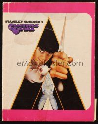 5g364 CLOCKWORK ORANGE English souvenir program book '72 Stanley Kubrick classic, Malcolm McDowell