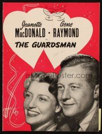 5g378 GUARDSMAN stage play souvenir program book '51 Jeanette MacDonald & Gene Raymond!